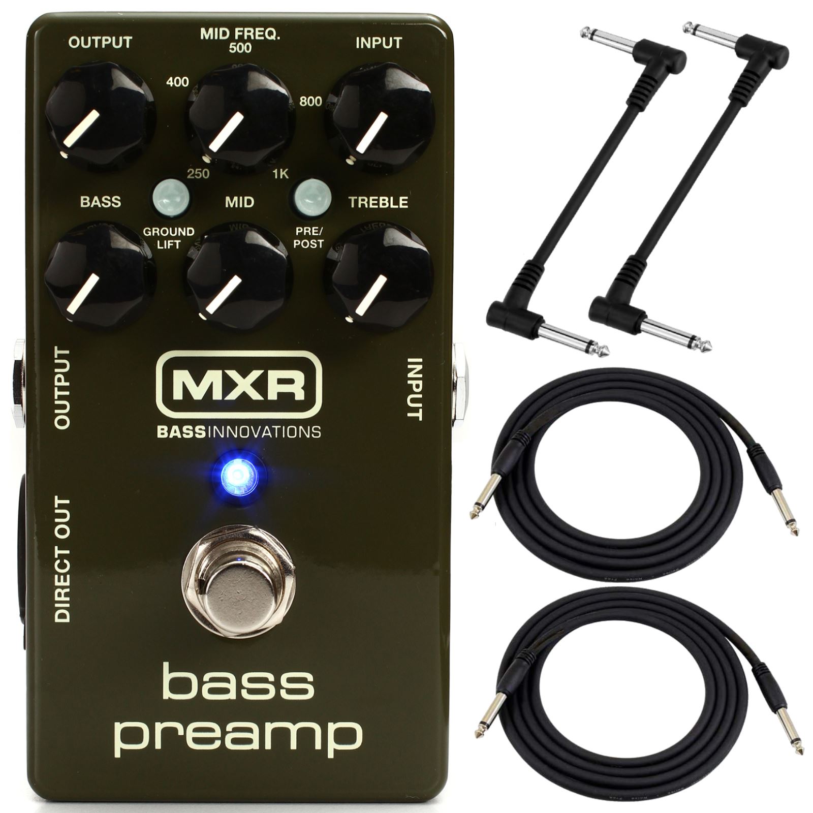 MXR M81 Bass Guitar Preamp Pedal with 3-Band EQ, Cable Bundle | eBay